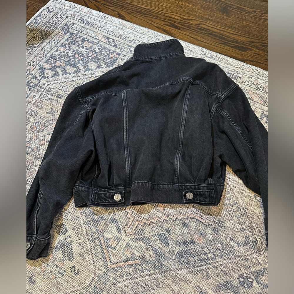 Zara cropped denim jacket